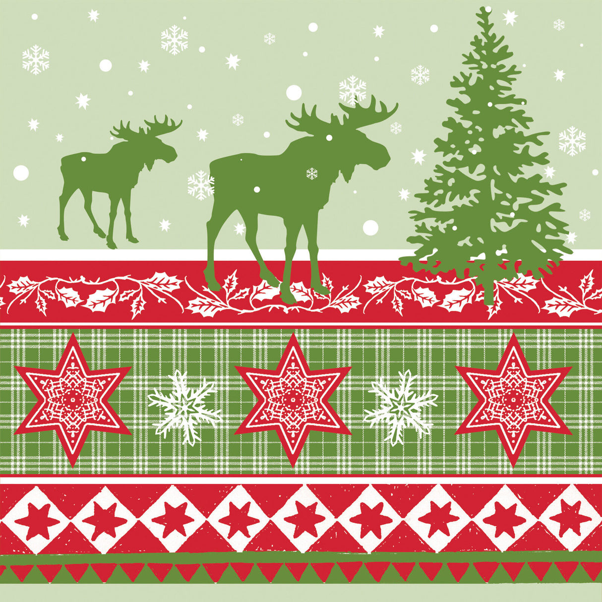 Christmas Table Napkins Serviettes Pack of 20 nordic