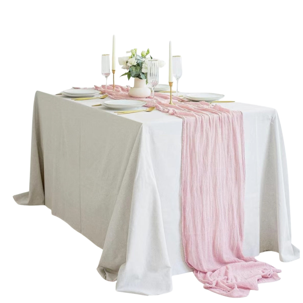 Cheesecloth Table Runner - Various Colours