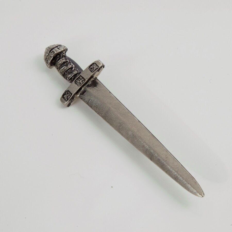 English Pewter Sword Kilt Pin