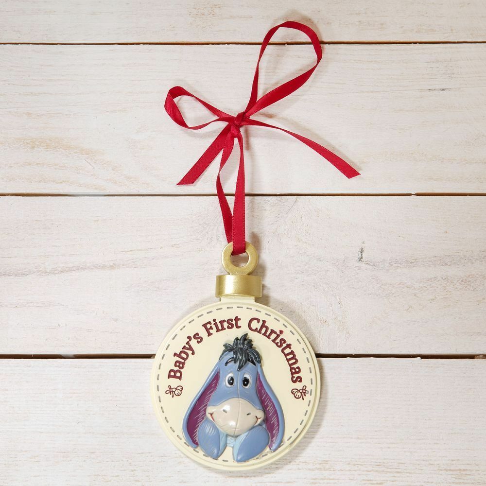 Disney Winnie The Pooh Baby`s First Christmas Hanging Decoration - Eeyore