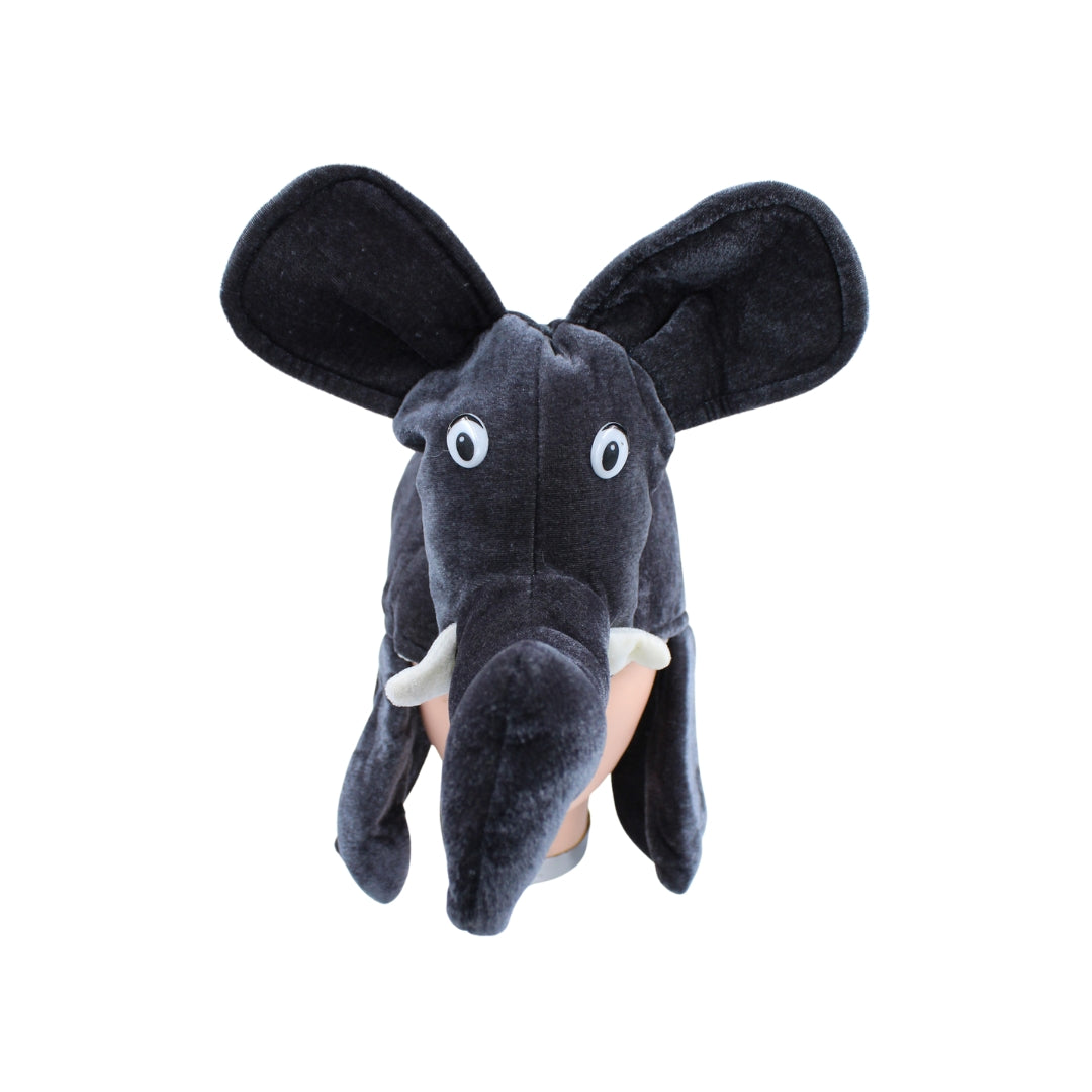 Elephant Animal Fancy Dress Hat (Dark Grey)