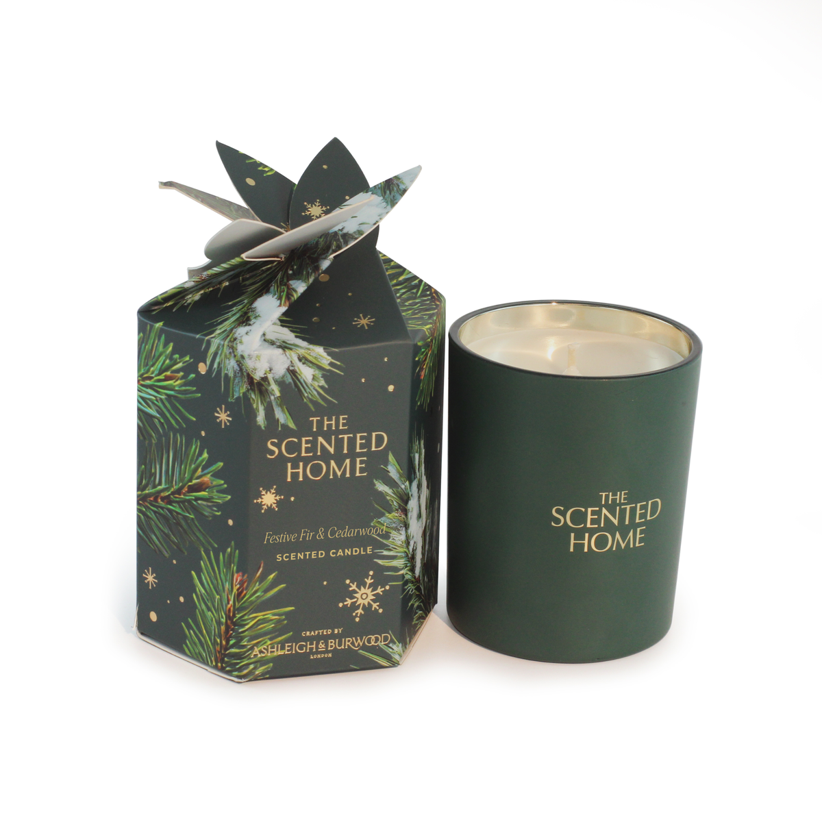Ashleigh & Burwood Christmas Scented Home Candle - Festive Fir & Cedarwood
