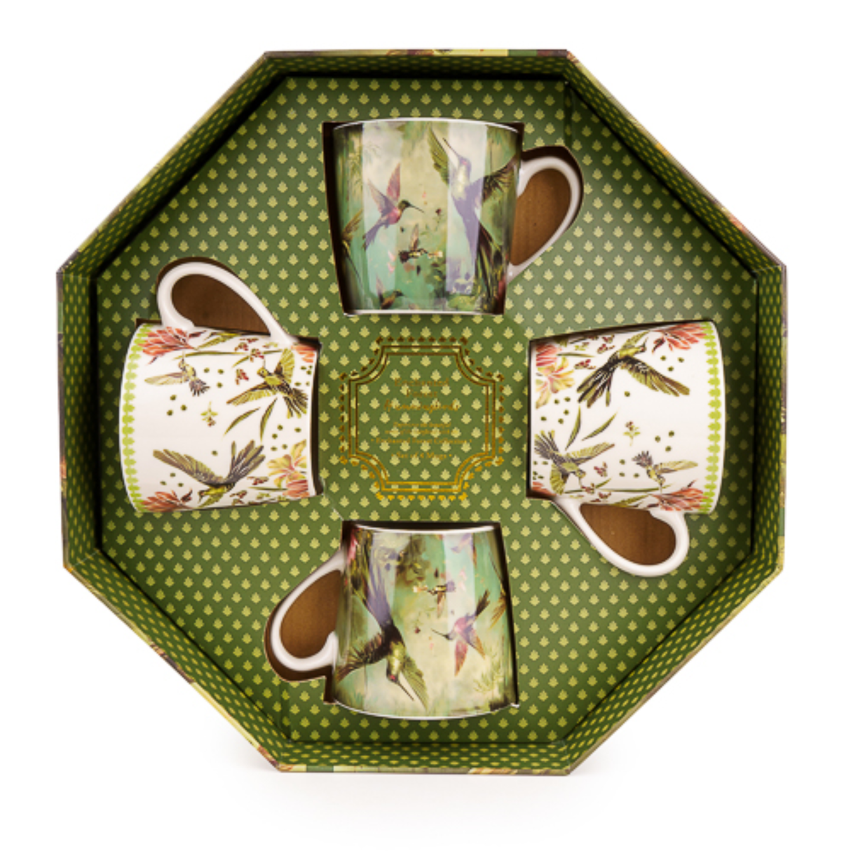 Candlelight Set of 4 Mugs in Gift Box - Open Lid