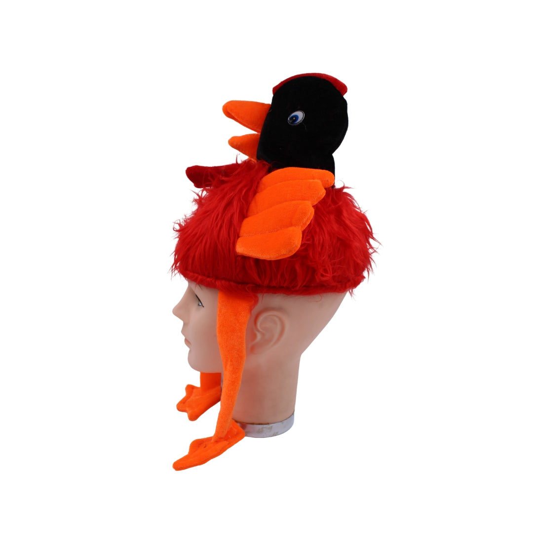 Fancy Dress Emu Animal Hat With Long Dangling Legs