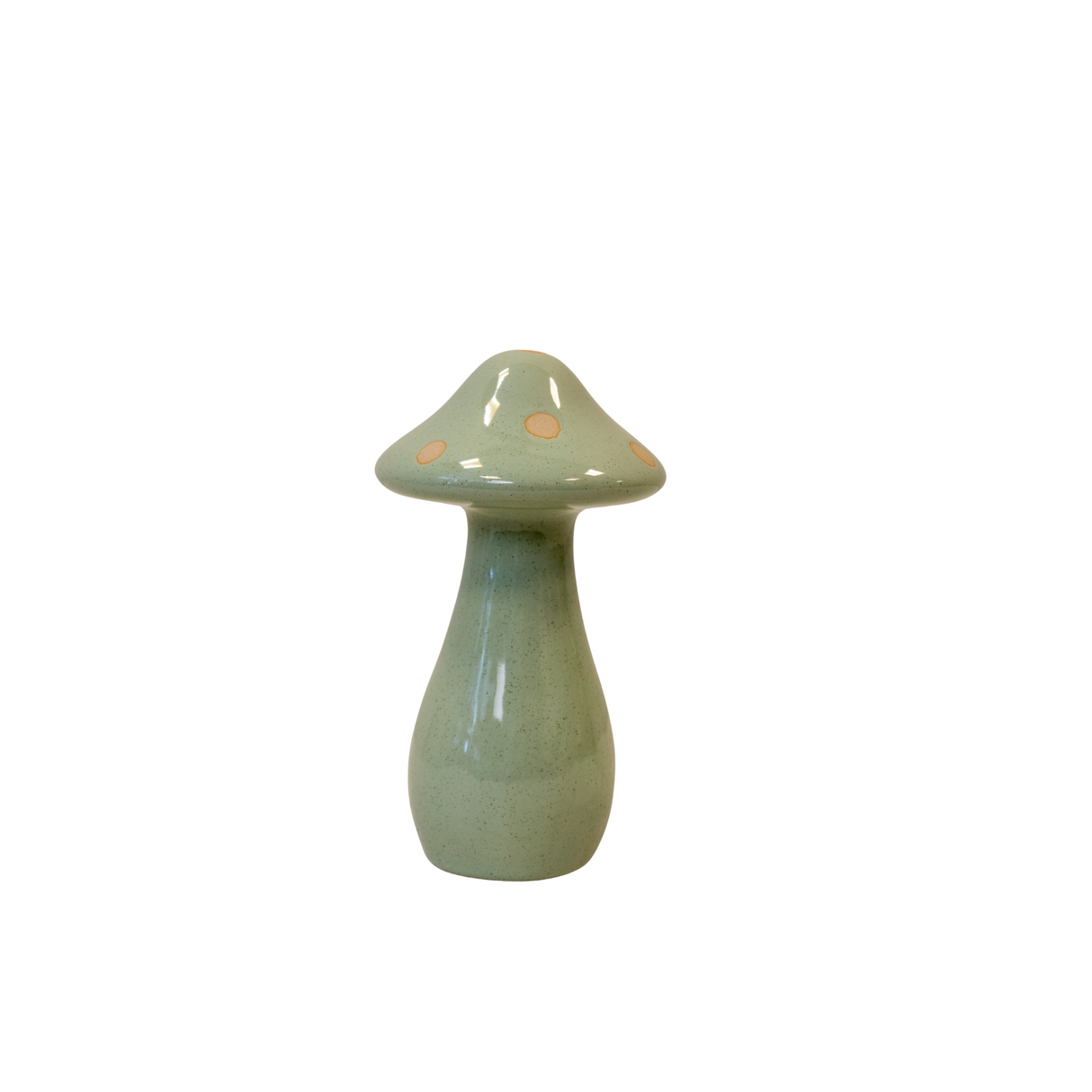 Ceramic Pale Green Mushroom small