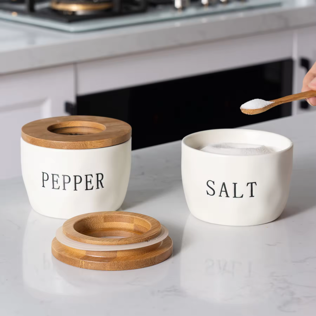 Salt & Pepper Seasoning Jar Set