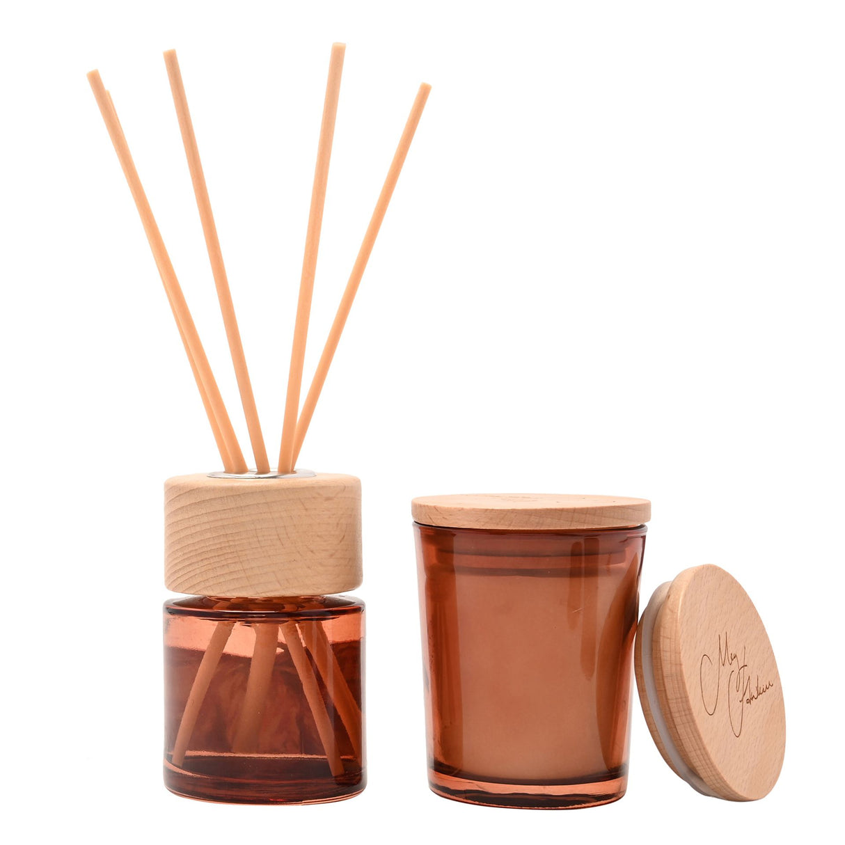 Meg Hawkins Highland Cow Mini Candle & Reed Diffuser Gift Set - Apple Orchard
