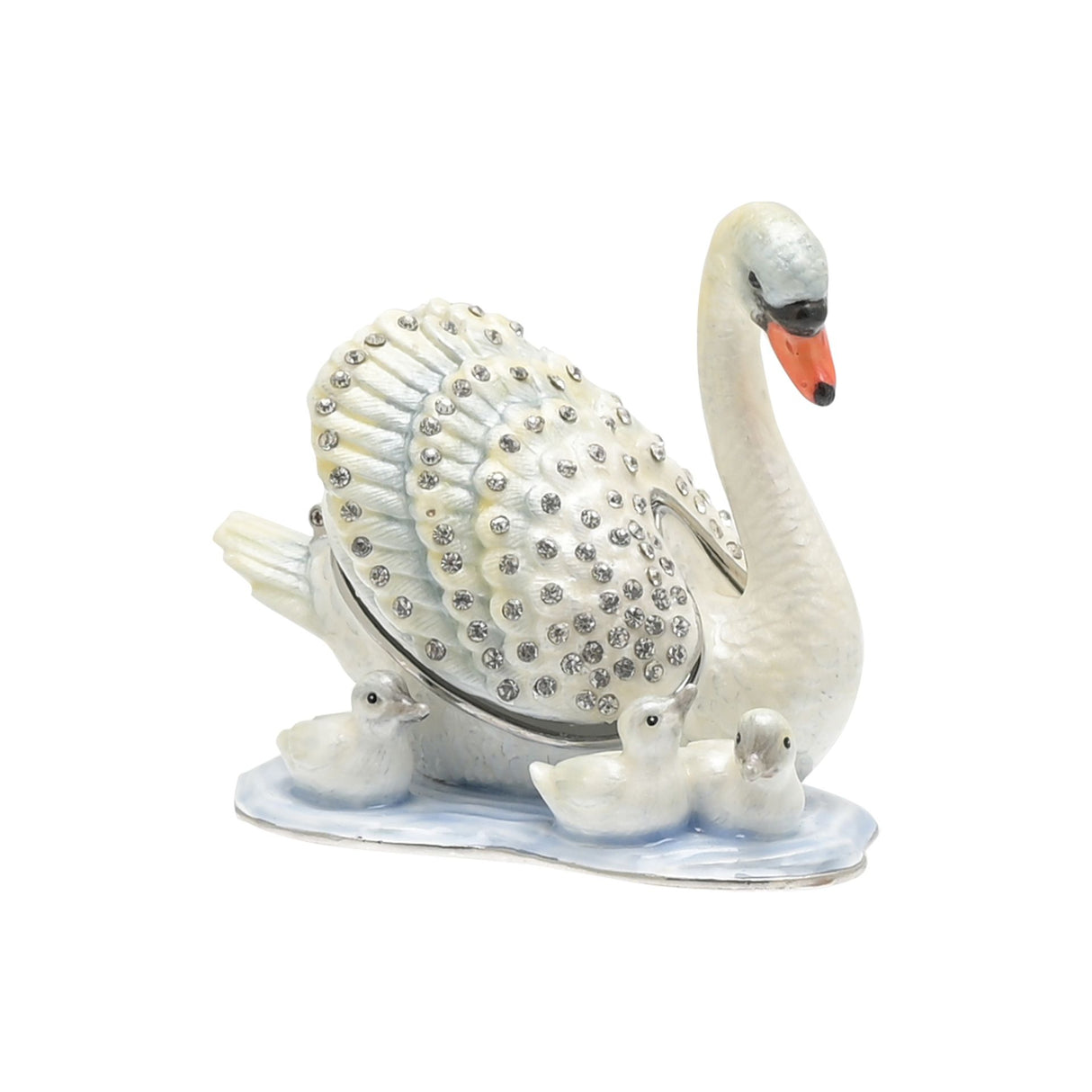 Treasured Trinkets - Mother & Baby Swans