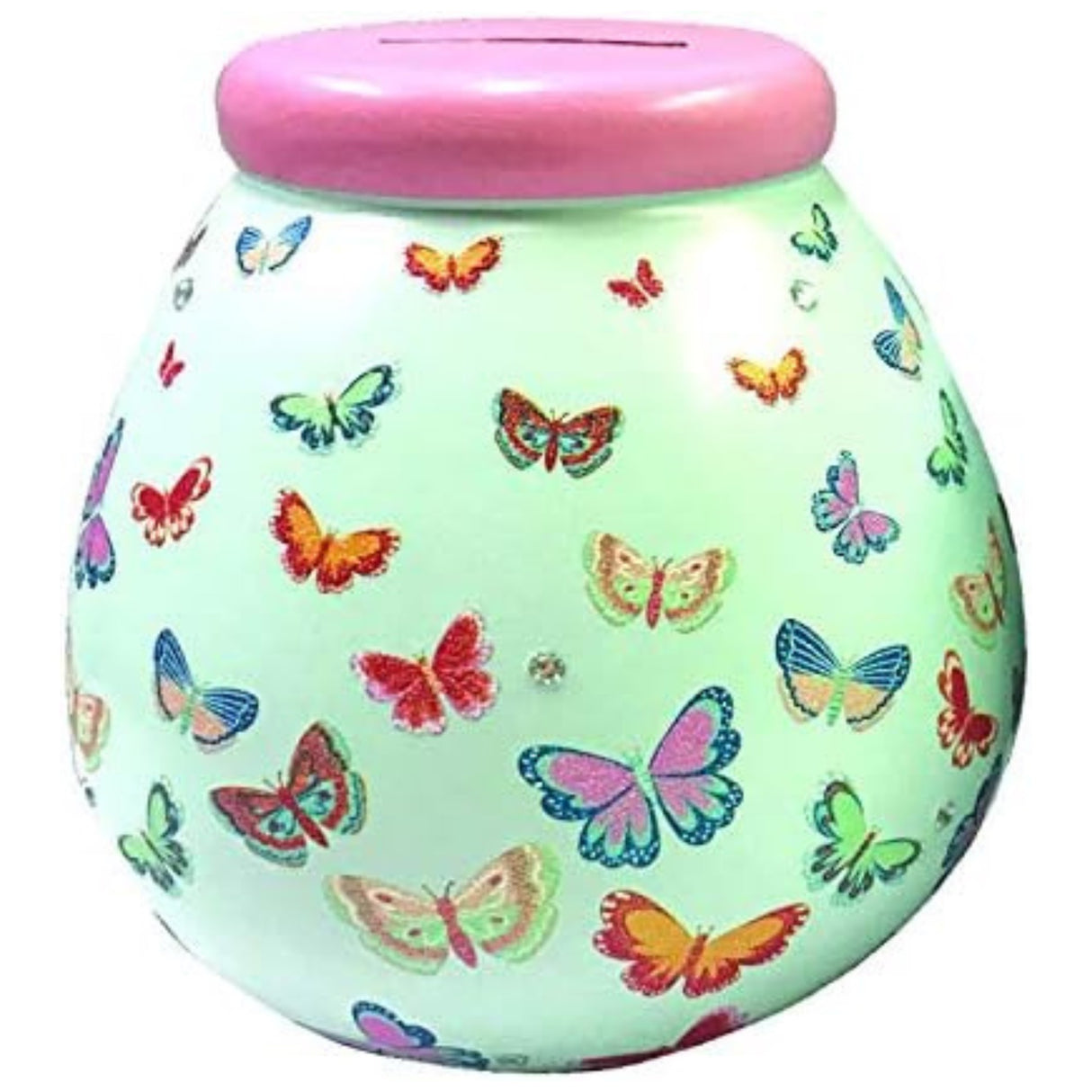 Pot of Dreams Money Box Savings Jar - Butterflies