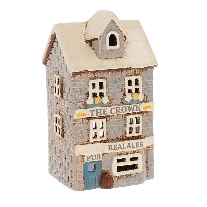 Village Pottery The Crown Pub Tea Light Holder