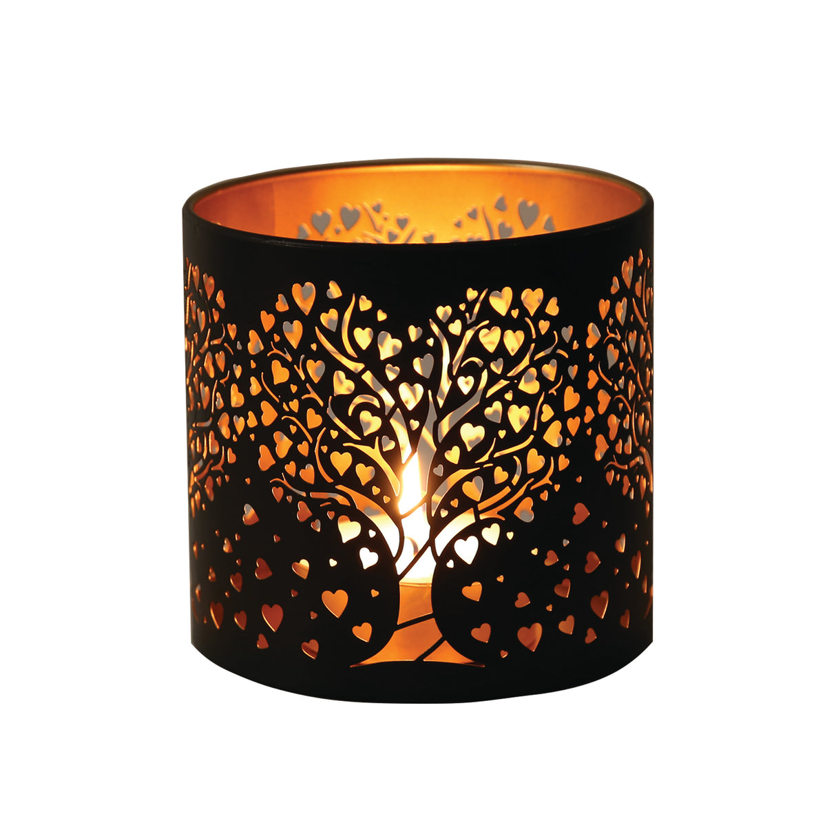 Aroma Metal Silhouette Wax Melt Burner/Candle Holder Heart Tree Design - Various Colours