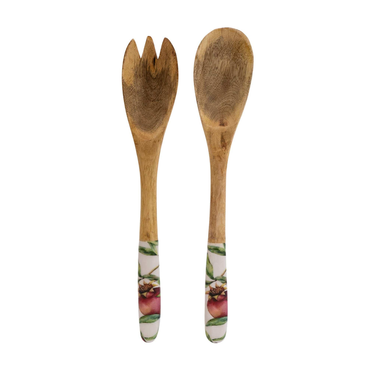 Candlelight Handcrafted Set of 2 Wooden Fork and Spoon