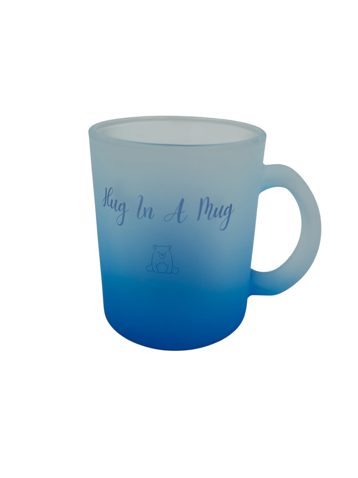 Woodside Home Living - Hug In A Mug Blue Ombre Sentiment Mug