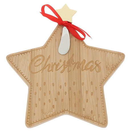 Christmas Cheer Star Shaped Cheese Board Set