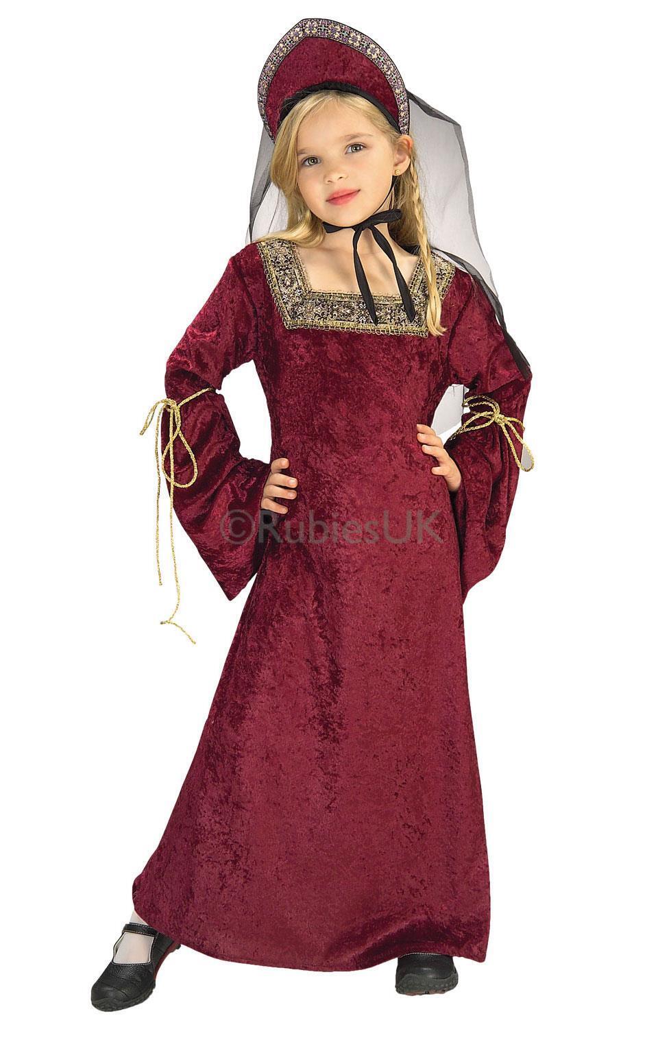 Childs Medieval Lady Of The Palace - Fancy Dress Costume