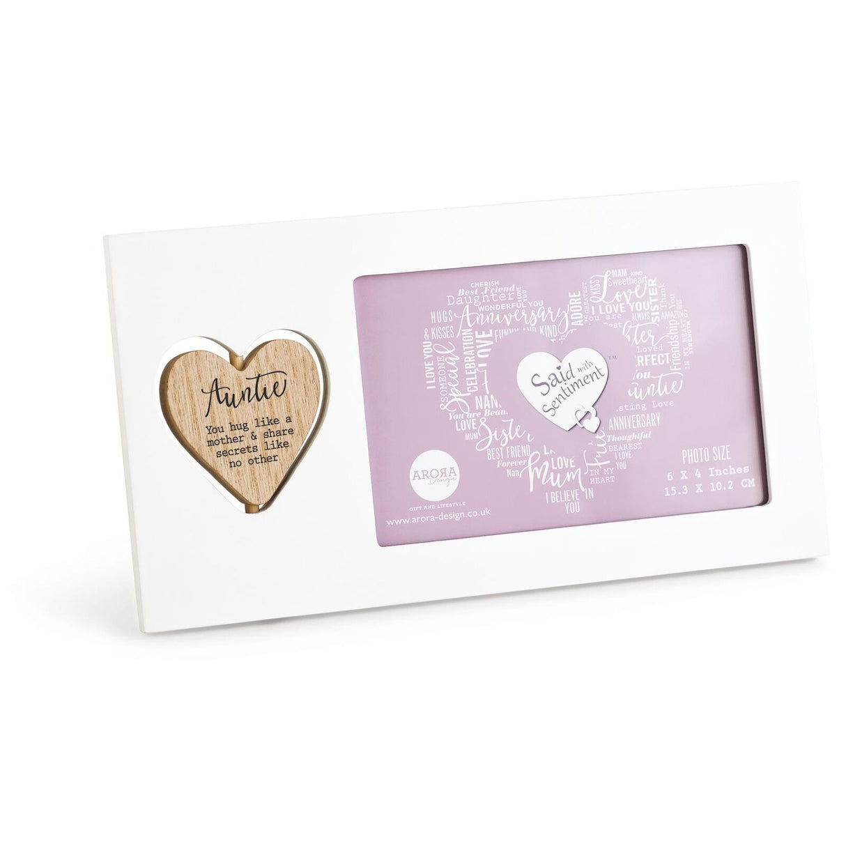 Said with Sentiment Photo Frame 6x4" - Auntie