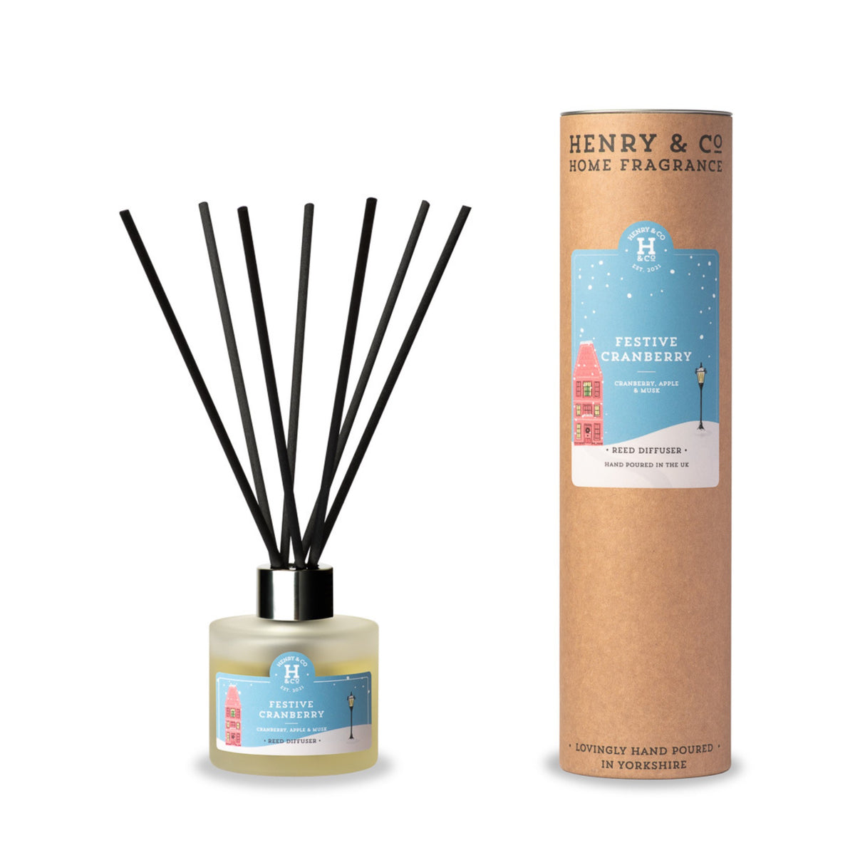 Henry & Co Reed Diffuser - festive cranberry