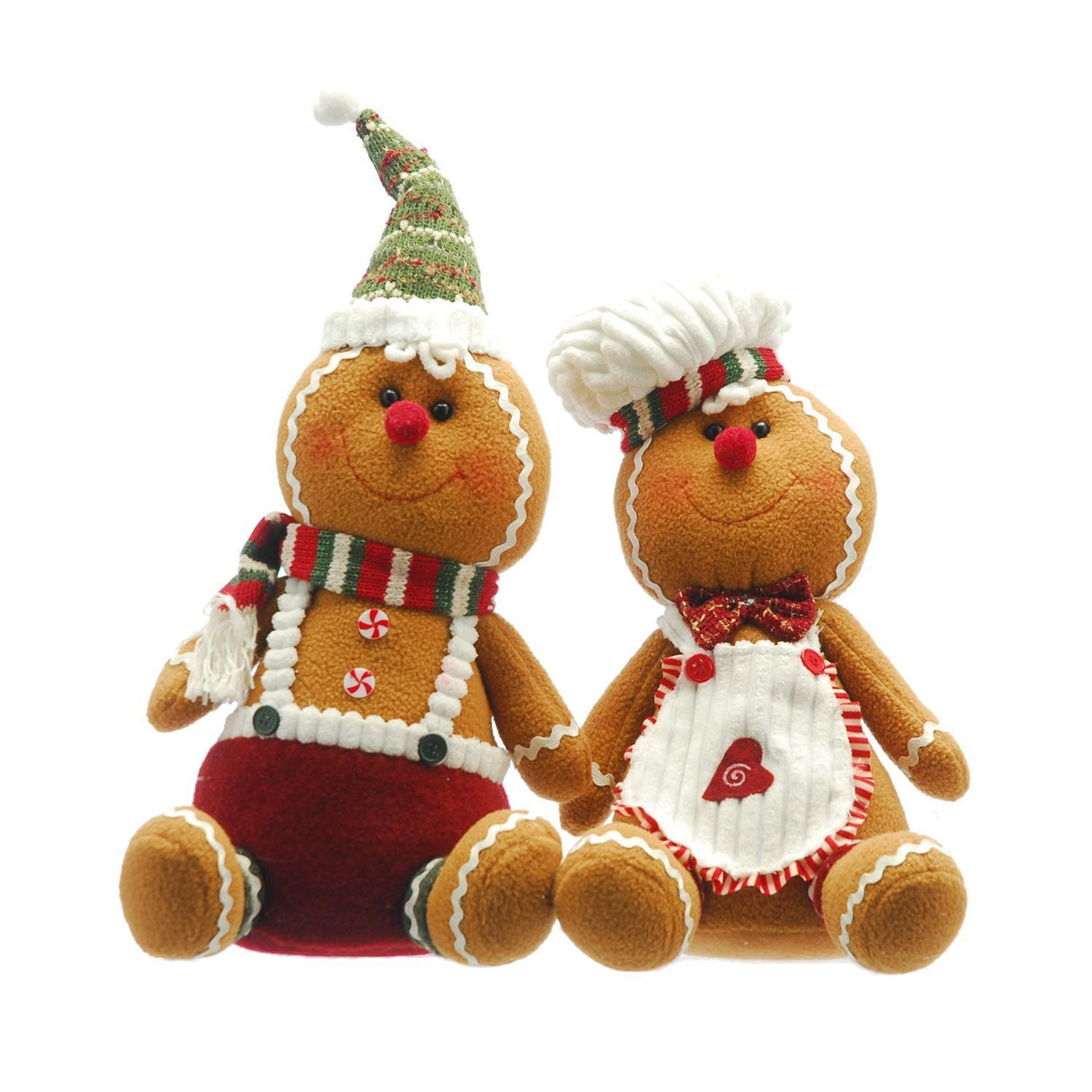 Gingerbread Sitting People Christmas Room Decorations couple