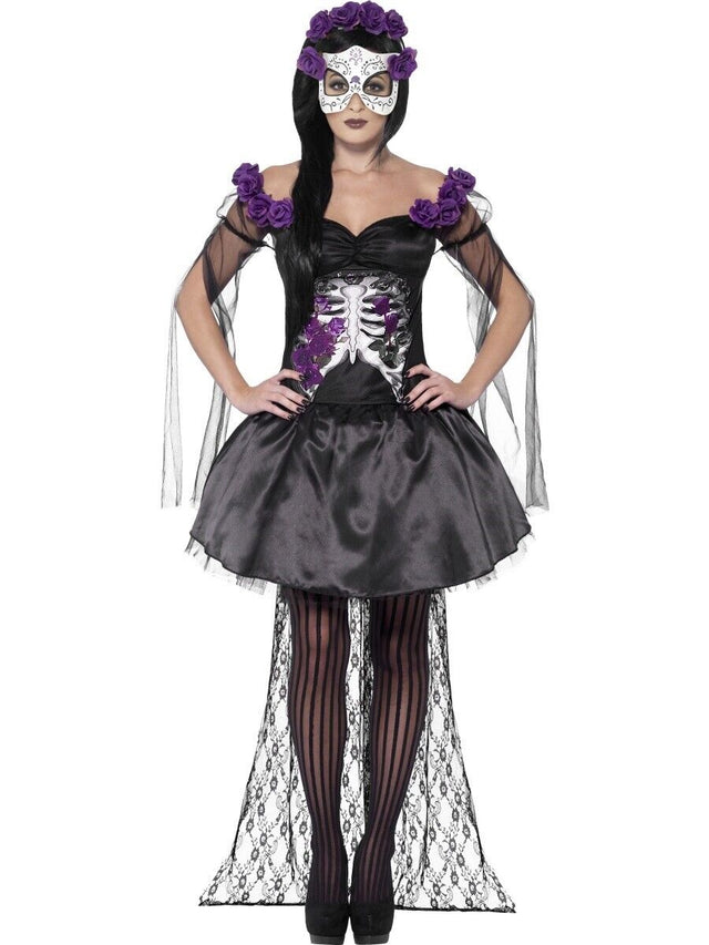 Day of the Dead Senorita Fancy Dress Costume Size 16-18