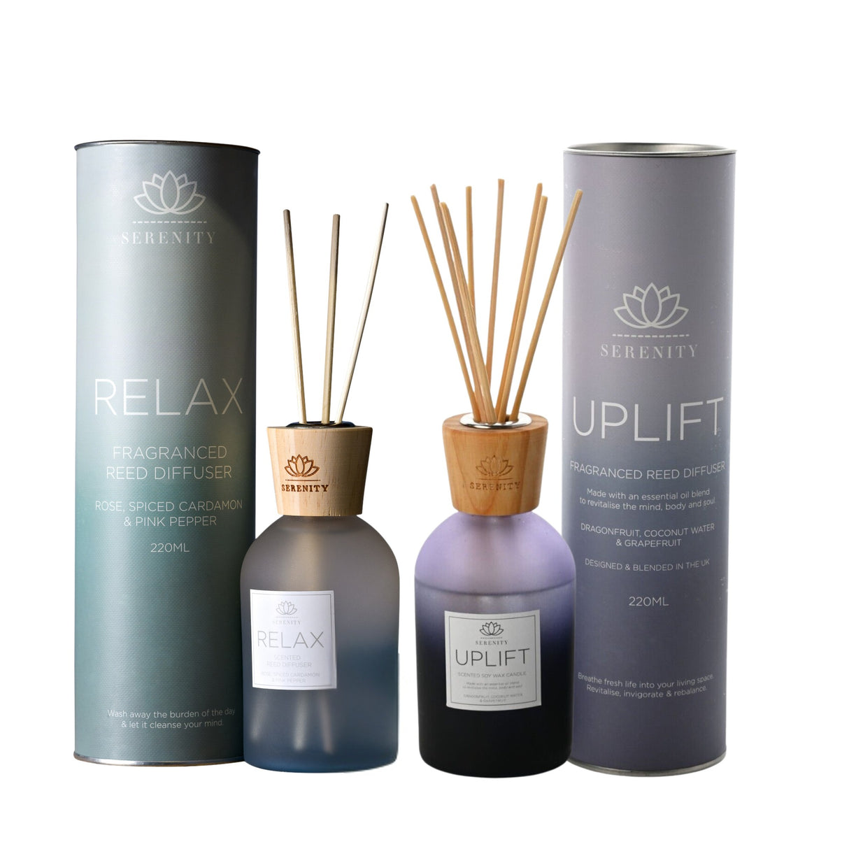 Sophia Serenity Well Being Reed Diffuser Collection 220ml - Relax Uplift