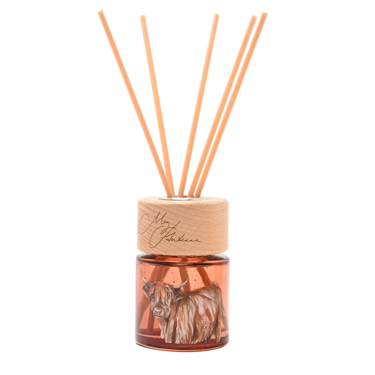 Meg Hawkins Highland Cow Mini Candle & Reed Diffuser Gift Set - Apple Orchard