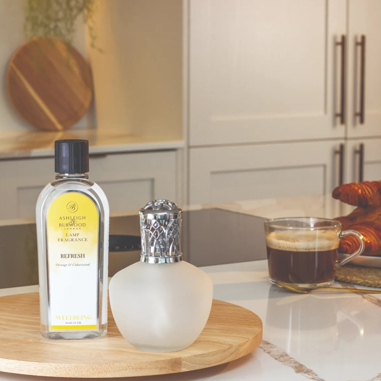 Ashleigh & Burwood Wellbeing Fragrance Lamp - Frosted White