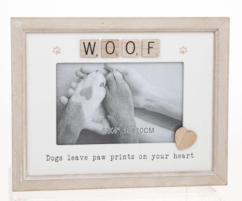Scrabble Sentiments Photo Frame  6x4" - Animal Cat or Dog