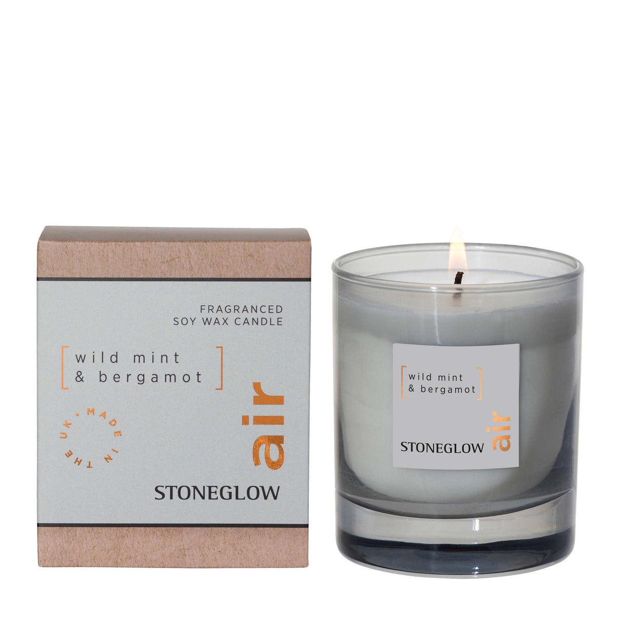 Stoneglow Candles Elements Air Tumbler Candle - Wild Mint & Bergamot