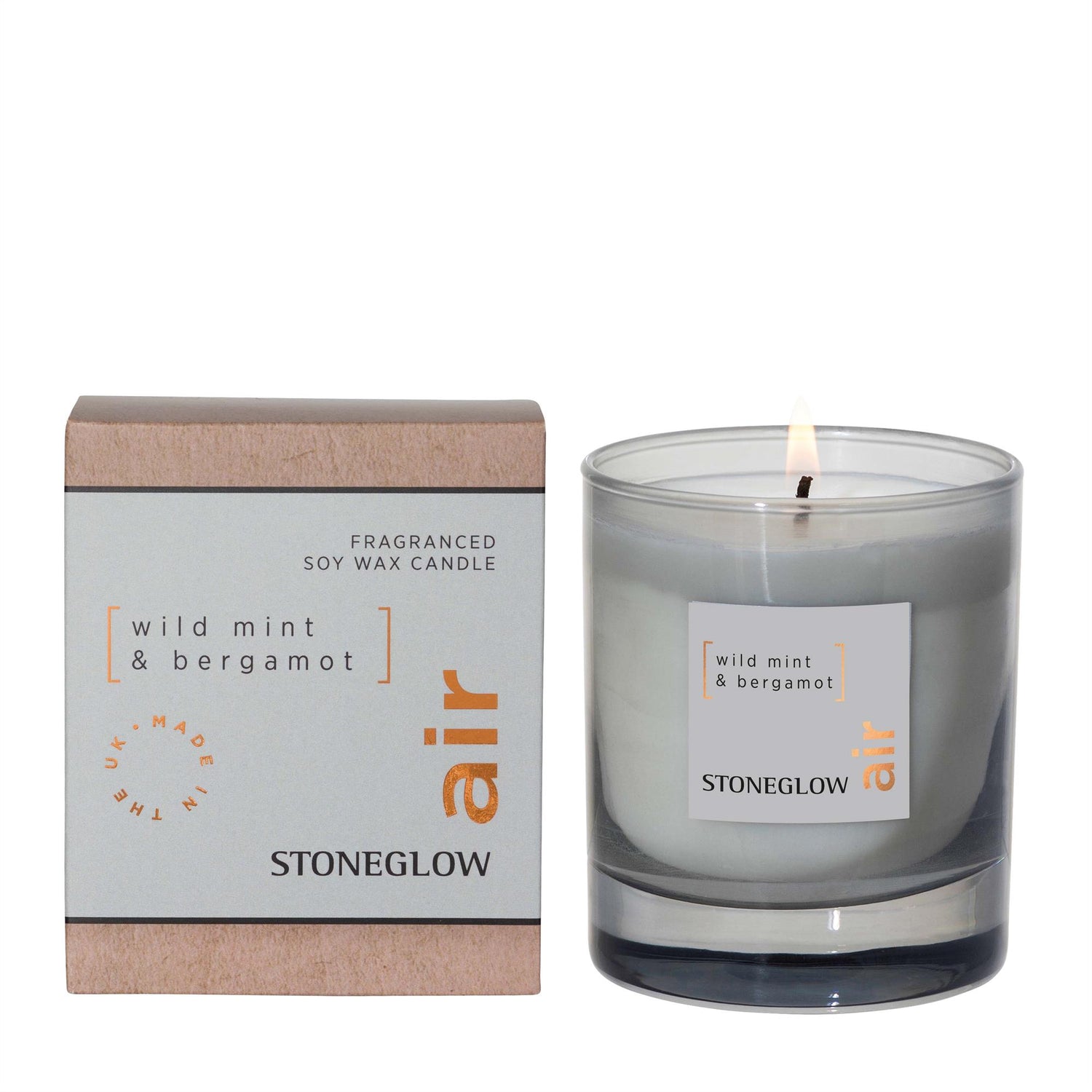Stoneglow Candles Elements Air Tumbler Candle - Wild Mint & Bergamot