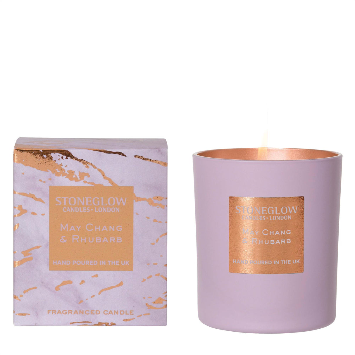 Stoneglow Candles Luna Tumbler Candle - May Chang & Rhubarb