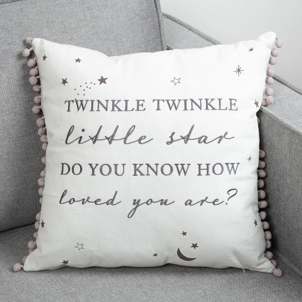 Bambino Linen Cushion - Twinkle Twinkle Little Star - Crusader Gifts