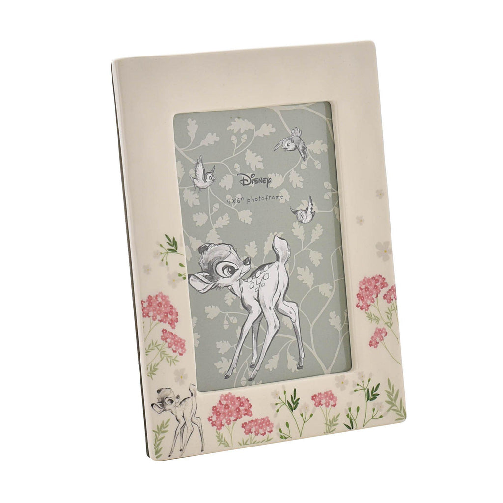 Disney Bambi Ceramic Photo Frame with delicate floral design