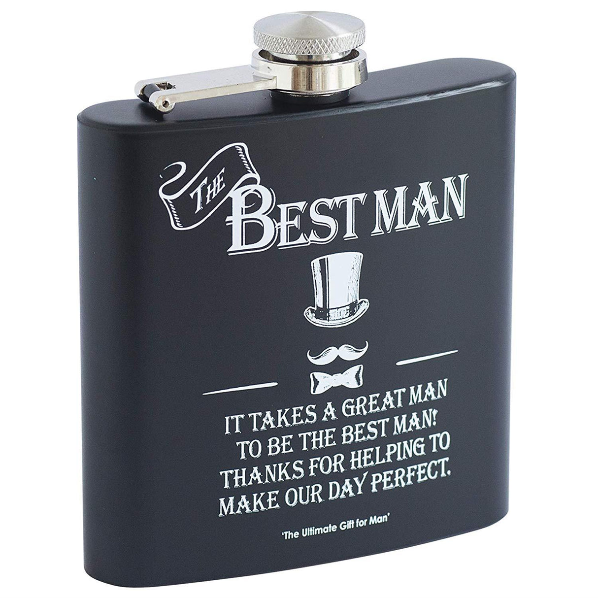 Ultimate Man Gift Hip Flask - The Best Man