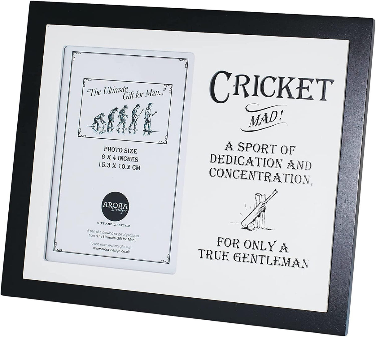 Ultimate Man Gift Photo Frame 4" x 6" - Cricket