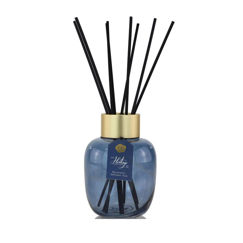Ashleigh & Burwood Heritage Decorative Diffuser Vase - Amber or Blue