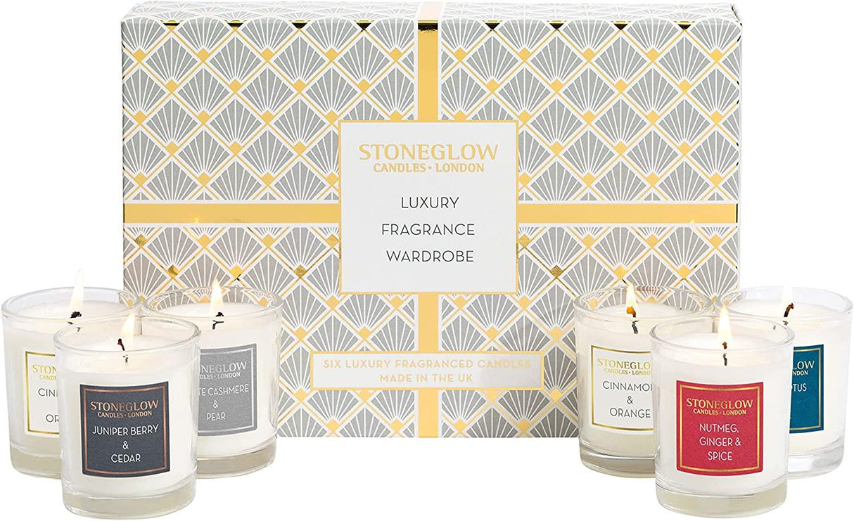 Stoneglow Seasonal Fragrance Wardrobe Gift Set - 6 Votive Candles