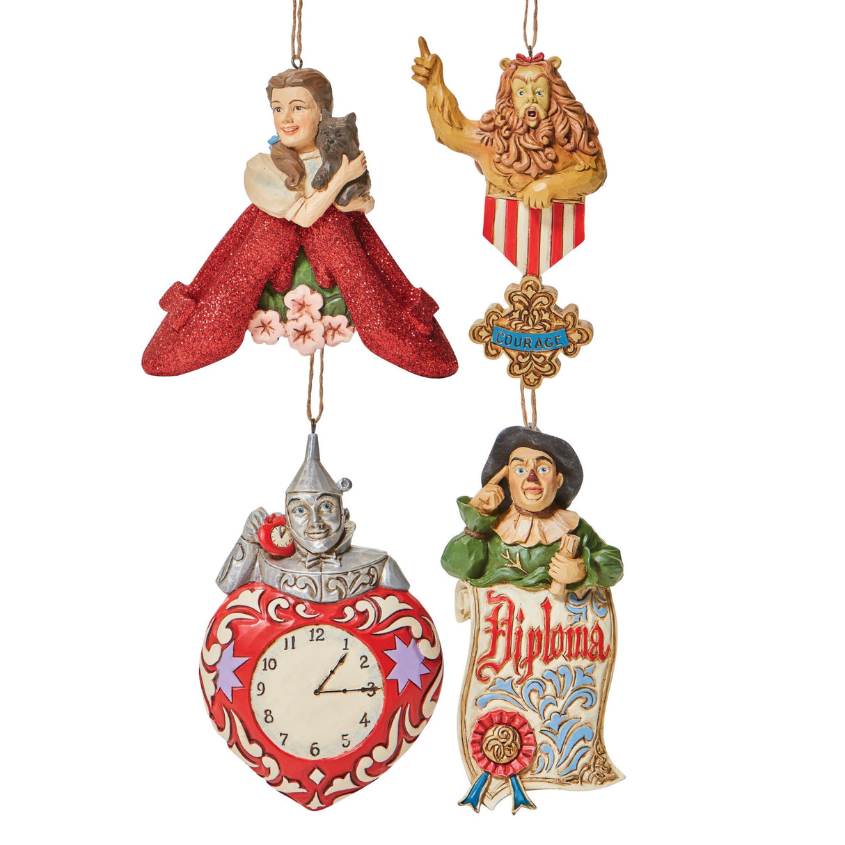 Disney Traditions The Wizard of Oz by Jim Shore Hanging Ornament Complete Set