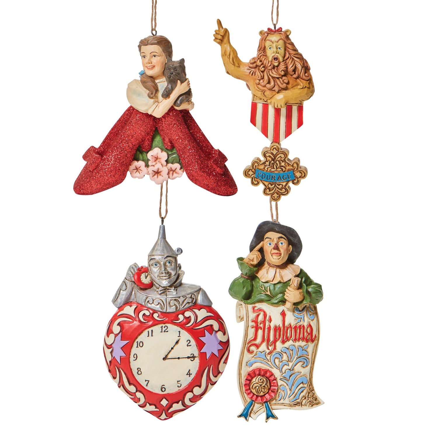 Disney Traditions The Wizard of Oz by Jim Shore Hanging Ornament Complete Set
