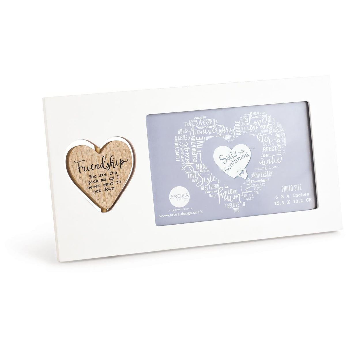 Friendship Said with Sentiment Photo Frame with Verse