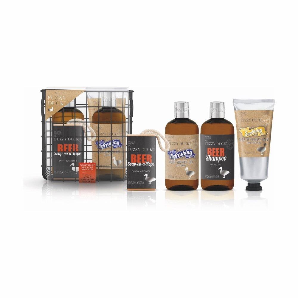 Bayliss & Harding The Fuzzy Duck Men`s Wire Basket Toiletry Gift Set