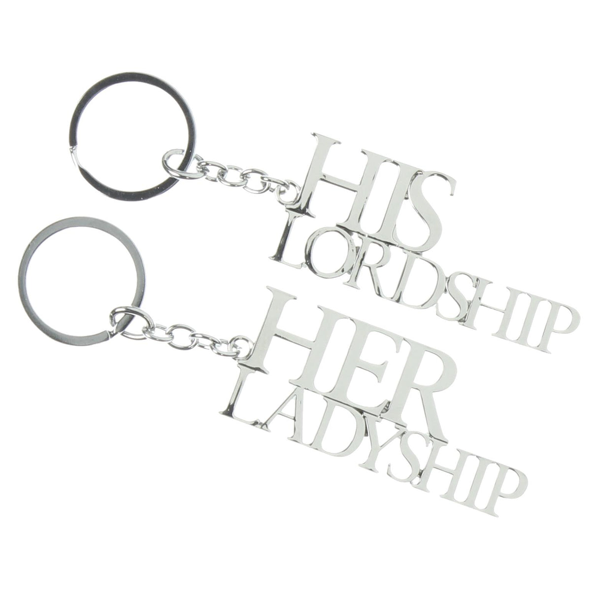 His Lordship Her Ladyship set of 2 Keyrings