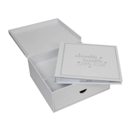 Celebrations Keepsake Box with Drawer & Photo Album - Twinkle Twinkle