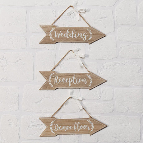Celebrations Love Story Set of 3 Arrows -  Wedding - Reception - Dance Floor