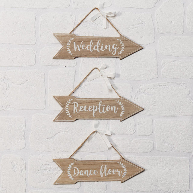 Celebrations Love Story Set of 3 Arrows -  Wedding - Reception - Dance Floor