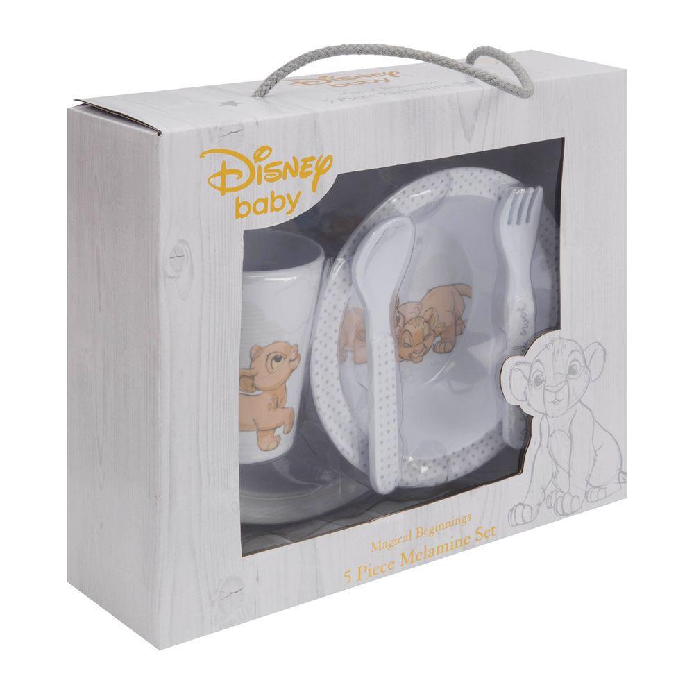 Disney Magical Beginnings 5 Piece Melamine Crockery Set - Simba