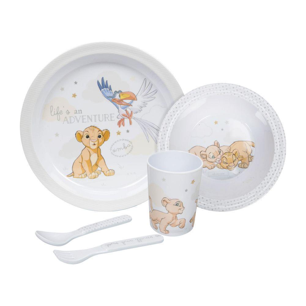 Disney Magical Beginnings 5 Piece Melamine Crockery Set - Simba