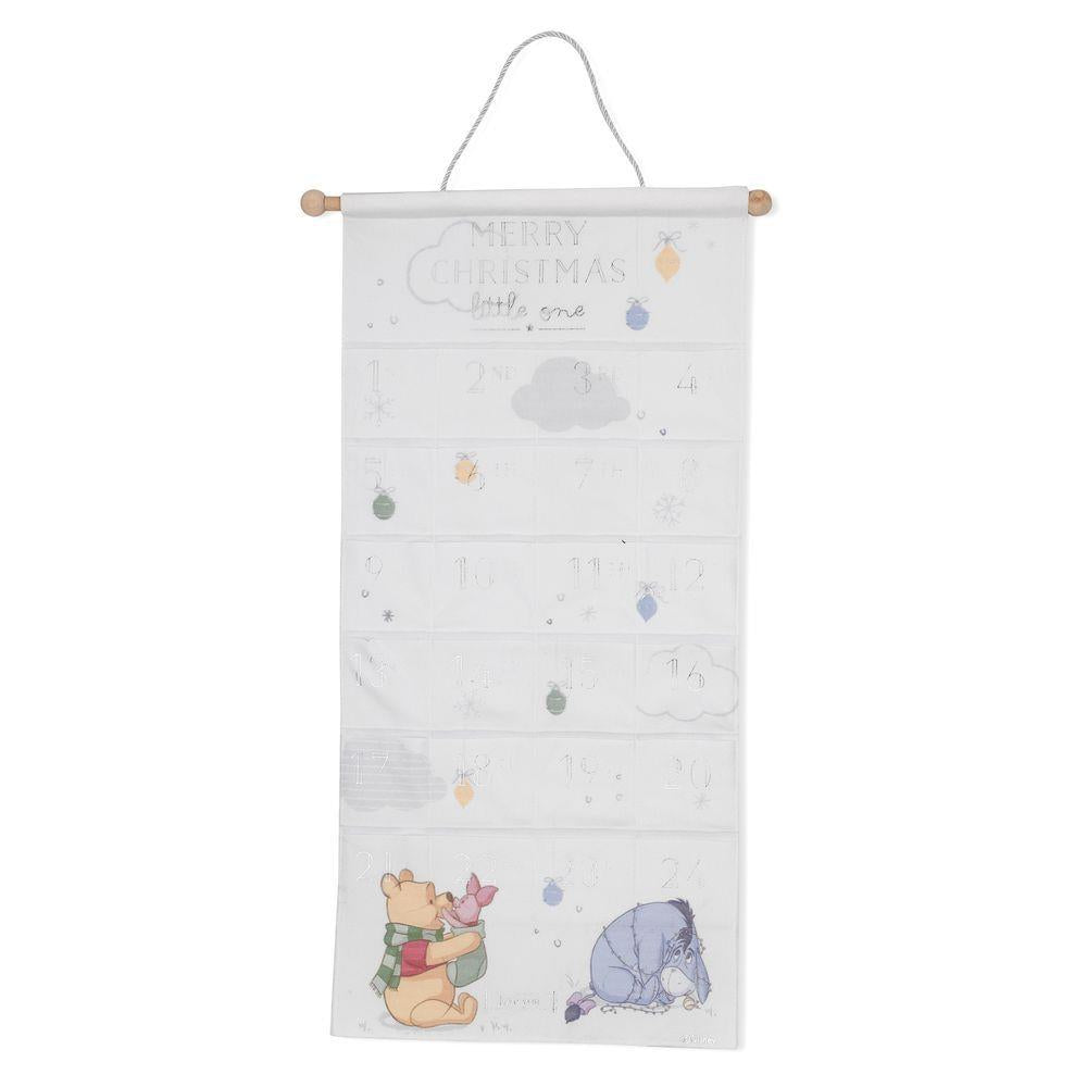 advent calendar Winnie the Pooh design with sentiment Merry Christmas Little One