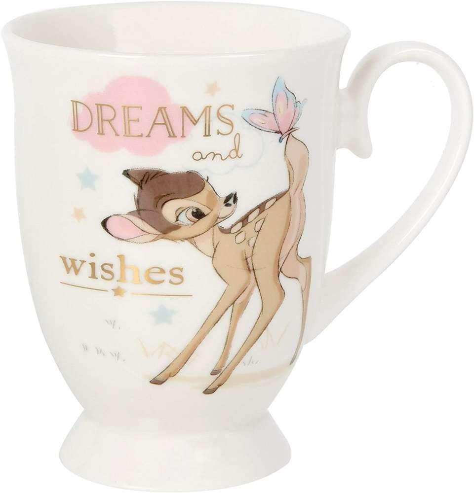 Bambi Disney Mug Dreams and Wishes design Bambi with butterfly on tail