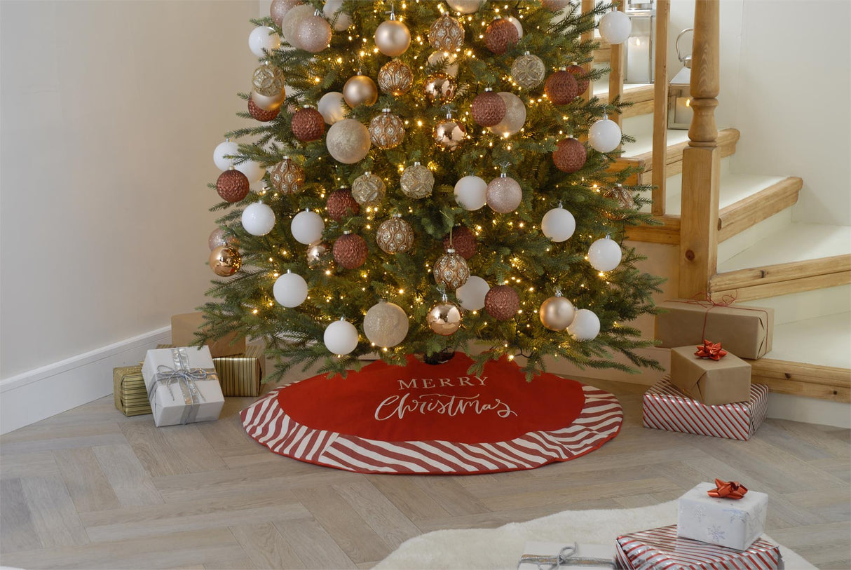 Red & White Merry Christmas 106cm