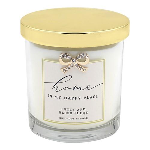 Home is My Happy Place Boutique style candle